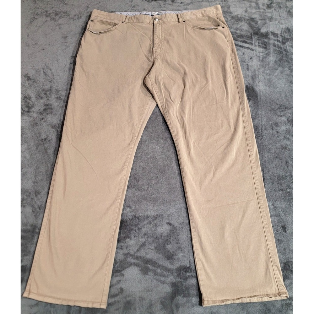 Peter Millar Pants Men 44x33 Beige Ultimate Sateen 5 Pocket Stretch Casual Chino